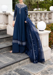 Grace Z(S1226)- Stitched Embroidered 3pc Sequence Lawn Dress With Embroidered Organza Dupatta.