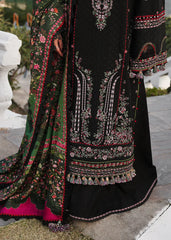 Grace W717-Embroidered CHIKANKARI 3pc Marina Dress With Printed Shawl