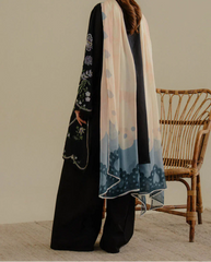 Grace Z-(S1257) - Stitched Embroidered 3pc lawn dress with Printed Munar Dupatta.