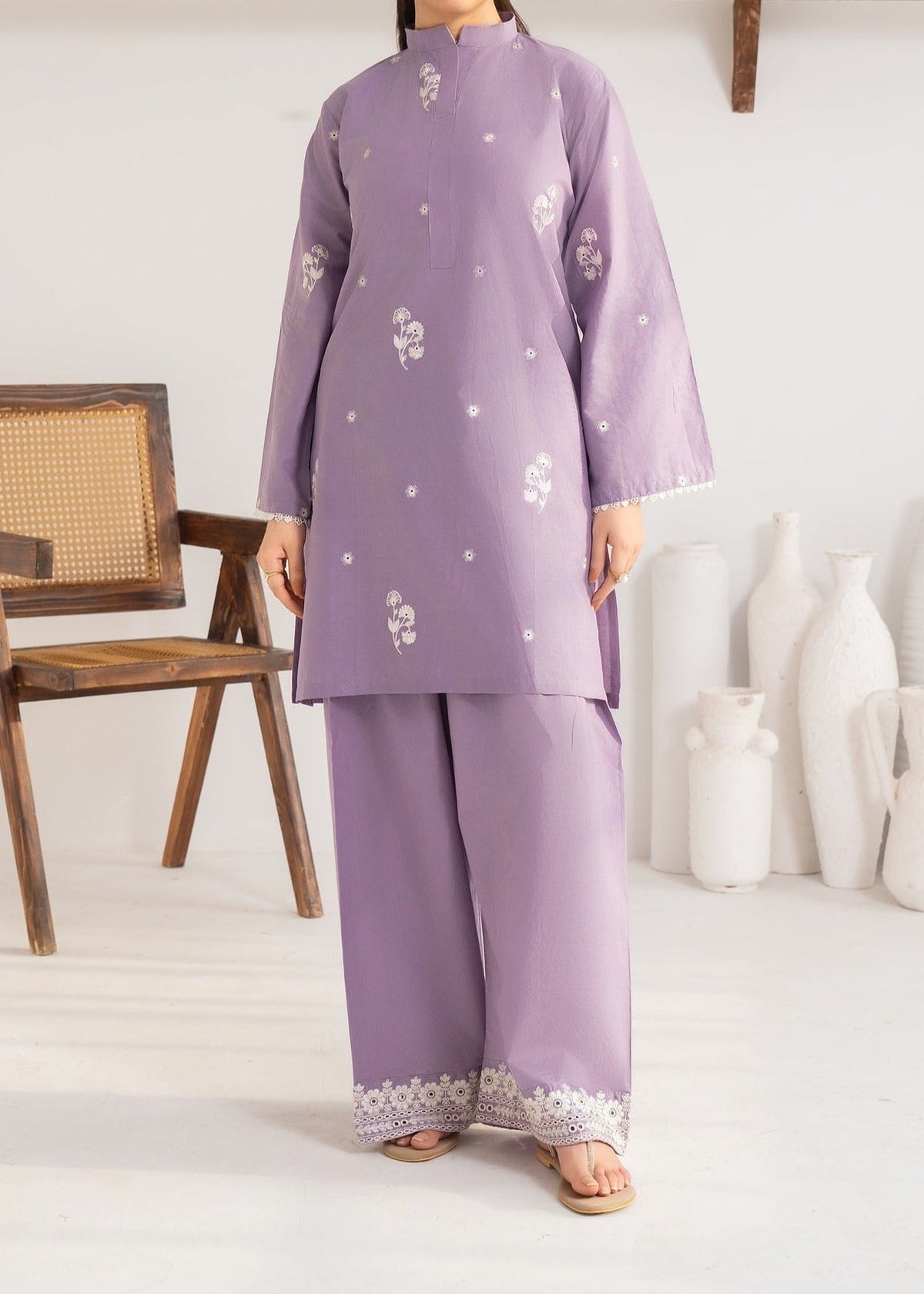 Grace W760 - Embroidered 2pc marina dress