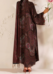 Grace W784 - Digital Printed 3pc Karandi Dress With Digital Printed Karandi Shawl.