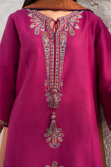 Grace Z-(S1190) - Stitched Embroidered 3pc Lawn Dress With Printed Munar Dupatta.