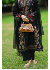 Grace S1228-Embroidered 3pc Lawn Dress With Embroidered Chiffon Dupatta.