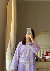 Grace W471- Embroidered 2Pc marina Dress.