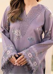 Grace W809 - Digital Printed 3pc Karandi Dress With Digital Printed Karandi Shawl.