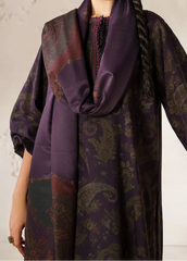 Grace W840 - Digital Printed 3pc Karandi Dress With Digital Printed Karandi Shawl.