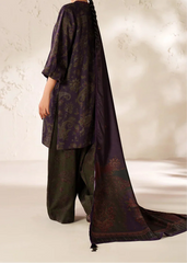 Grace W840 - Digital Printed 3pc Karandi Dress With Digital Printed Karandi Shawl.