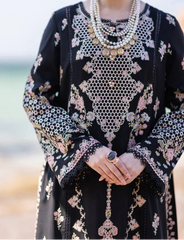 Grace Z-(S1233) - Stitched Embroidered 3pc Lawn Dress With Embroidered Munar Dupatta.