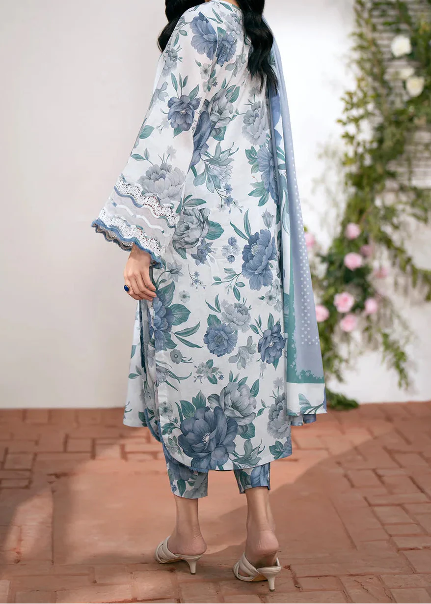 Grace W822 - Digital Printed 3pc Karandi Dress With Digital Printed Karandi Shawl.
