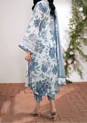 Grace W822 - Digital Printed 3pc Karandi Dress With Digital Printed Karandi Shawl.