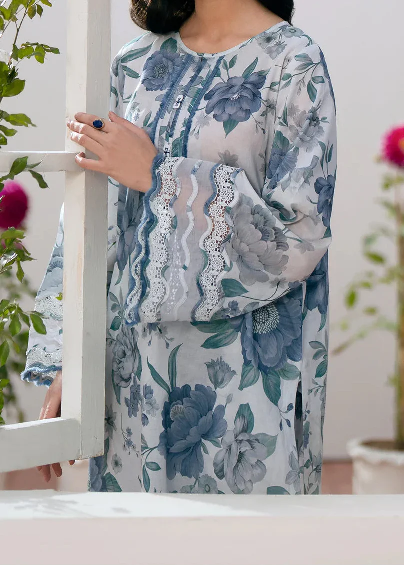 Grace W822 - Digital Printed 3pc Karandi Dress With Digital Printed Karandi Shawl.