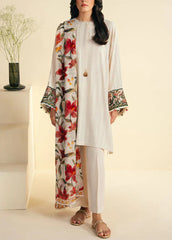 Grace Z93- Stitched Embroidered 3pc Lawn Dress With Printed Munar Dupatta.