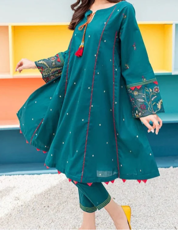 Grace W683- Embroidered 2pc Khaddar dress