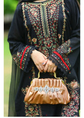 Grace W735-Embroidered 3pc Marina Dress With Embroidered Chiffon Dupatta