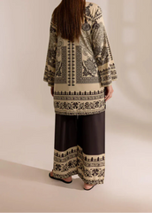 Grace Z-(W725 ) - Stitched Digital Printed 3pc Silk dress With Digital Printed Silk dupatta.