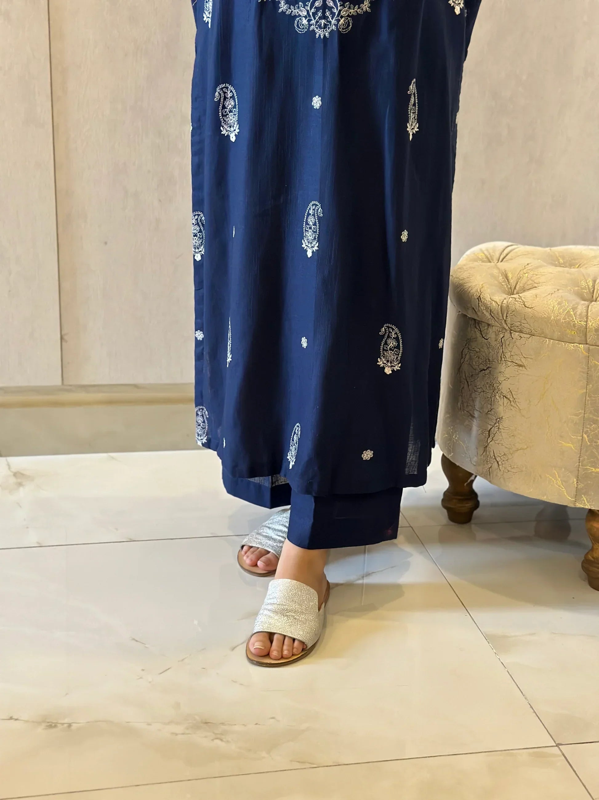 Grace Z100- Stitched Embroidered 2pc lawn dress.