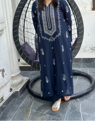Grace W682- Embroidered 2pc Khaddar dress