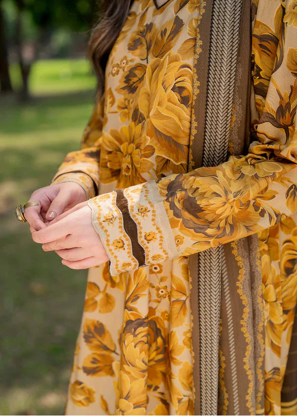 Grace W806 - Digital Printed 3pc Karandi Dress With Digital Printed Karandi Shawl.