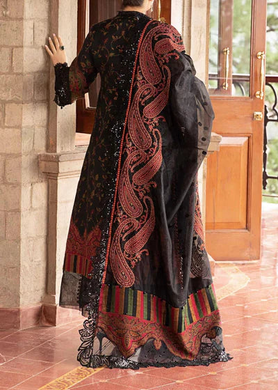 Grace Z59- Stitched Embroidered 3pc Lawn Dress with Digital Printed Chiffon Dupatta.