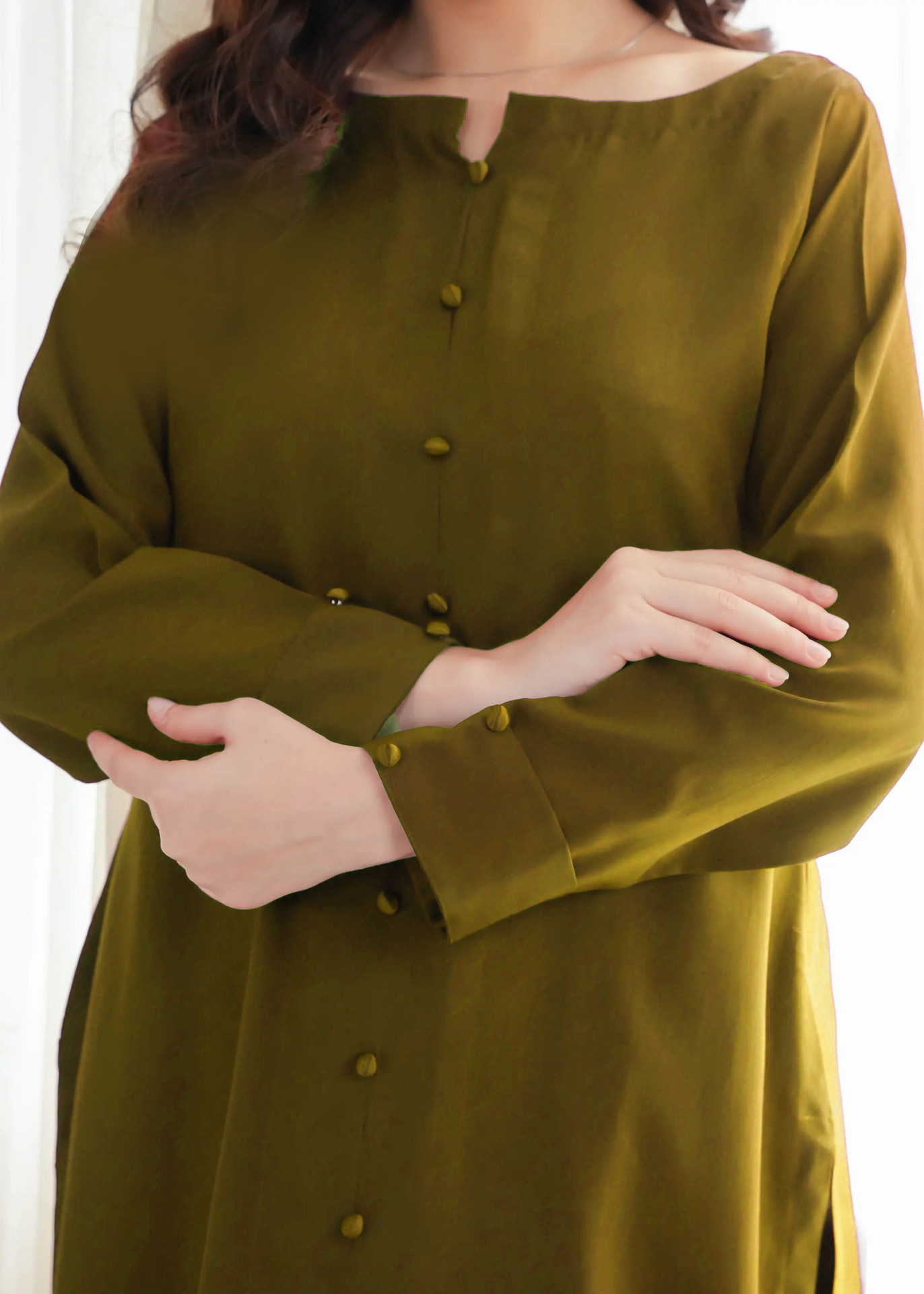 C-S 030- STITCHED 2PC DHANAK CO-ORD SET.