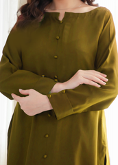 C-S 030- STITCHED 2PC DHANAK CO-ORD SET.