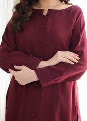 C-S 024- STITCHED 2PC DHANAK CO-ORD SET.