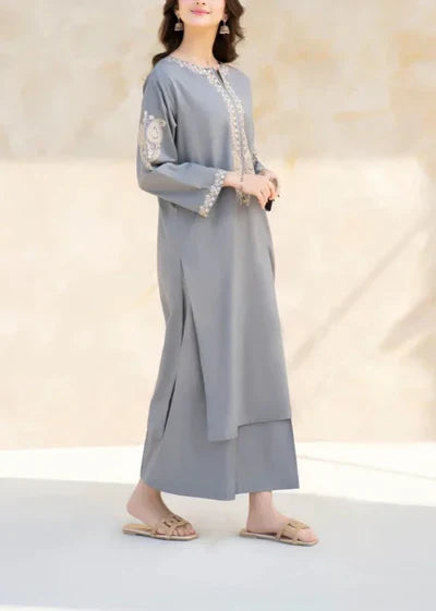 Grace Z89- Stitched Embroidered 2PC Lawn dress.