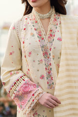 Grace S1242-Embroidered 3pc Lawn Dress With Embroidered Munar Dupatta.