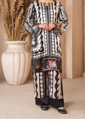 Grace Z-(W722 ) - Stitched Digital Printed 3pc Silk dress With Digital Printed Silk dupatta.