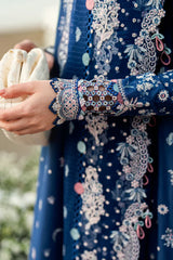 Grace S1239-Embroidered 3pc CHIKANKARI Lawn Dress With Embroidered CHIKANKARI Organza Dupatta.