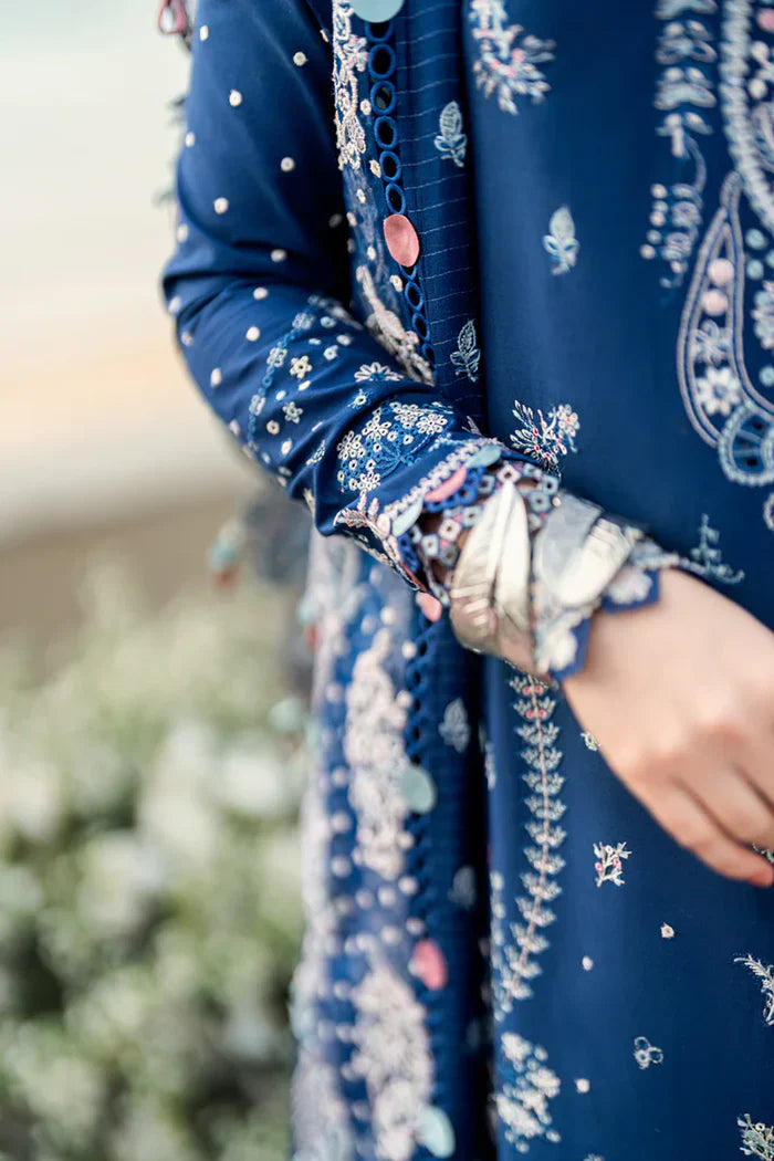 Grace S1239-Embroidered 3pc CHIKANKARI Lawn Dress With Embroidered CHIKANKARI Organza Dupatta.