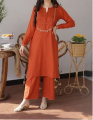 Grace Z-(S248) - Stitched Embroided 2pc lawn dress