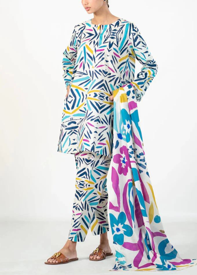 Grace S994-Digital Printed 3pc Lawn Dress with Digital Printed Lawn Dupatta.