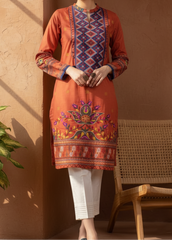 Grace W148- Embroidered 2pc linen dress shirt & trouser.