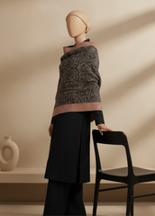 Sarinnah Premium D54-Luxury Formal Heavy Embroidered Karandi Shawl.