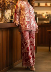 Grace W699 - Digital Printed 3pc Silk dress With Digital Printed Silk dupatta.