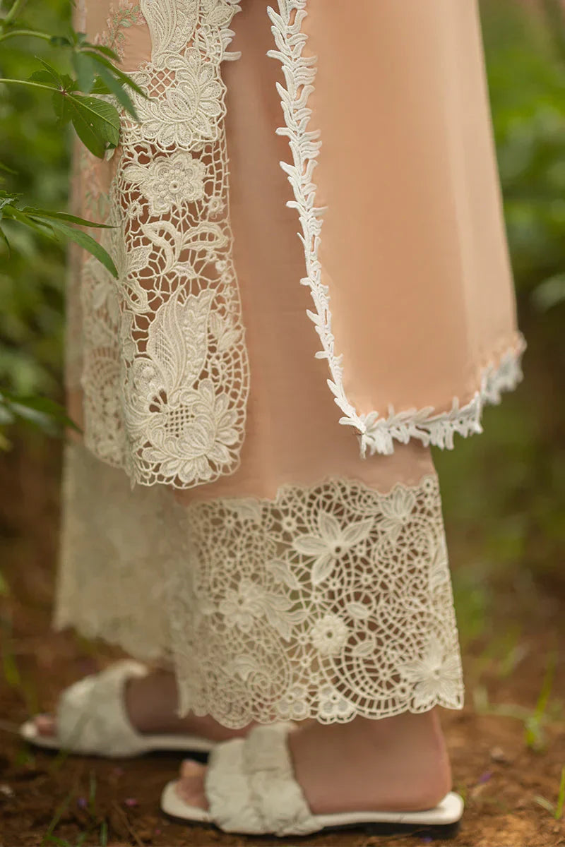 Grace Z-(S1238) - Stitched Embroidered 3pc CHIKANKARI Lawn Dress With Printed Munar Dupatta.