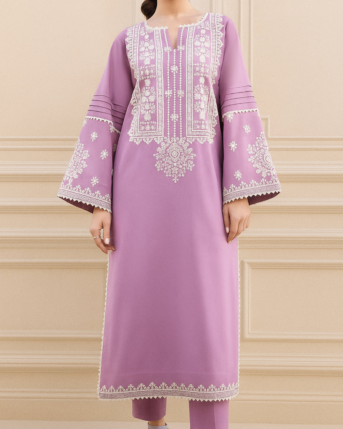 Grace Z(S533)- Stitched Embroidered 2pc lawn dress