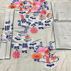 Sarinah D09-Embroided 2pc khaddar dress shirt & trouser. - gracestore.pk