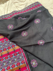 Sarinnah Premium D60-Luxury Formal Heavy Embroidered Karandi Shawl.