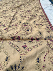 Sarinnah D20-Formal heavy Embroidered Karandi Shawl
