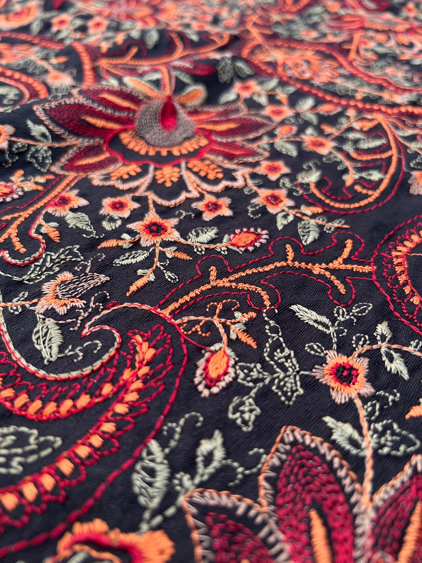 Grace 07 Black-Formal Heavy Embroidered Karandi shawl