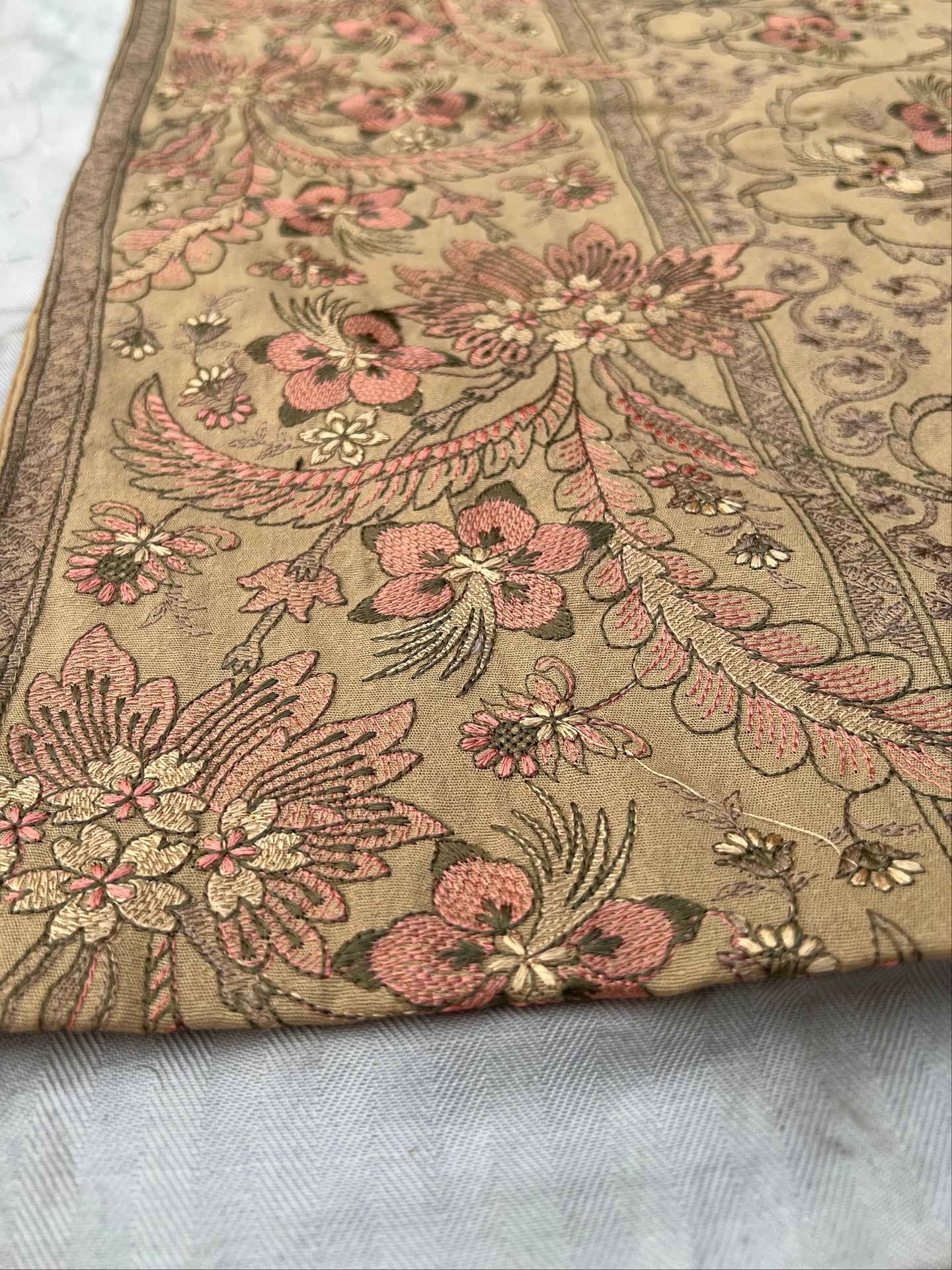 Sarinnah Premium D40-Luxury Formal Heavy Embroidered Karandi Shawl.