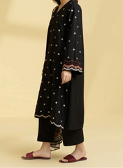 Grace W739-Embroidered 3pc Marina Dress With Printed Shawl.