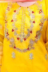 Grace W476-Embroidered 3pc organza dress with Embroidered Organza Duppata.