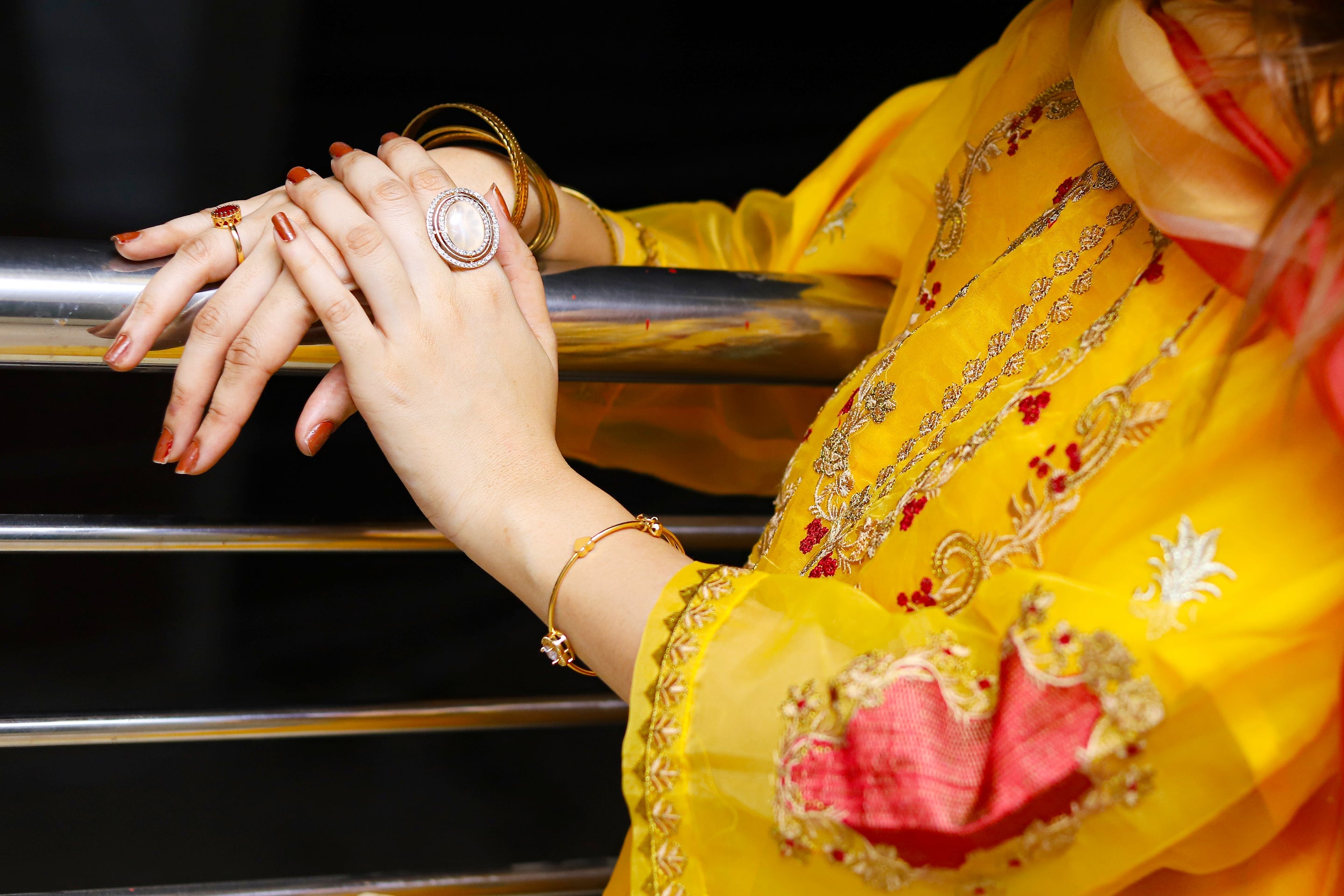 Grace W476-Embroidered 3pc organza dress with Embroidered Organza Duppata.