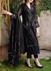 Siyaah – Embroidered Chiffon Unstitched 3Pc Suit