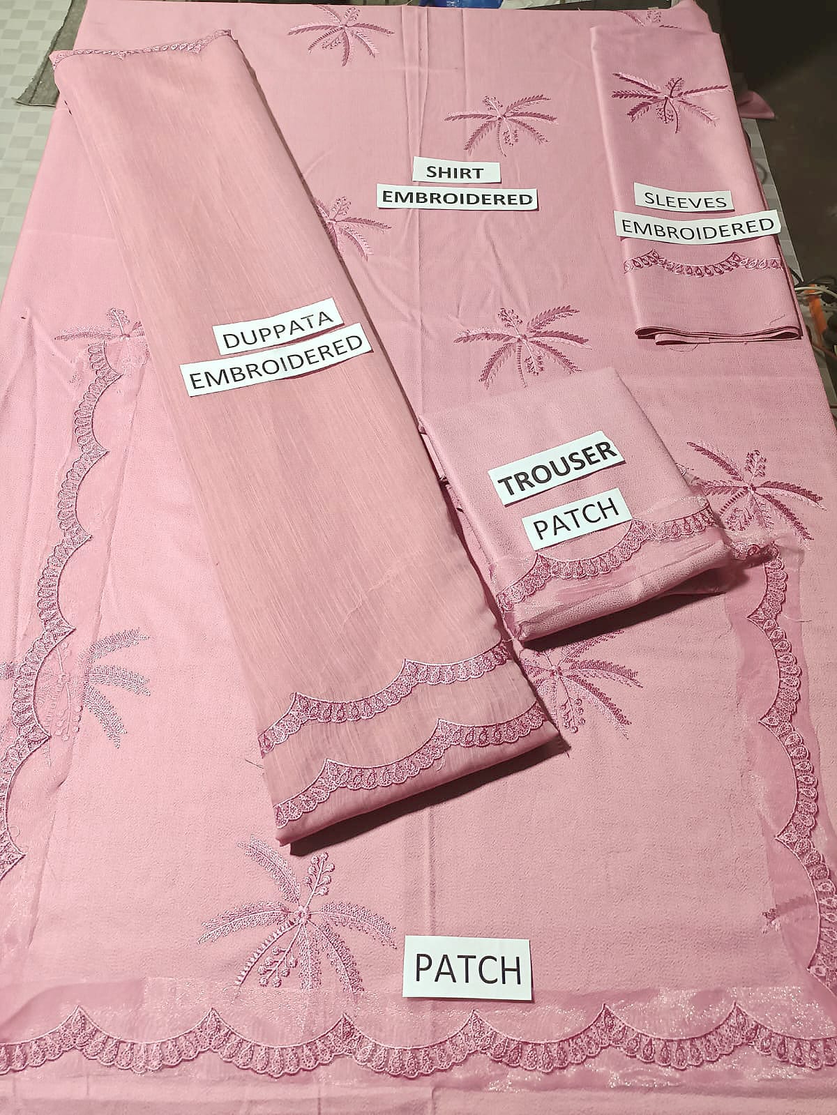 Grace S883-Embroidered 3pc Lawn Dress with Embroidered Munar Dupatta.
