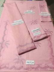 Grace S883-Embroidered 3pc Lawn Dress with Embroidered Munar Dupatta.
