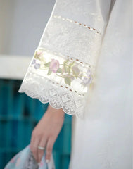 Grace S1151-Embroidered 3pc Lawn Dress With Embroidered Organza Dupatta.